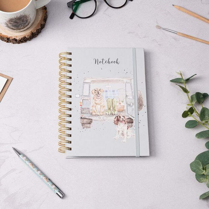 Wrendale Designs Paws for a Picnic Labrador & Spaniel Notebook